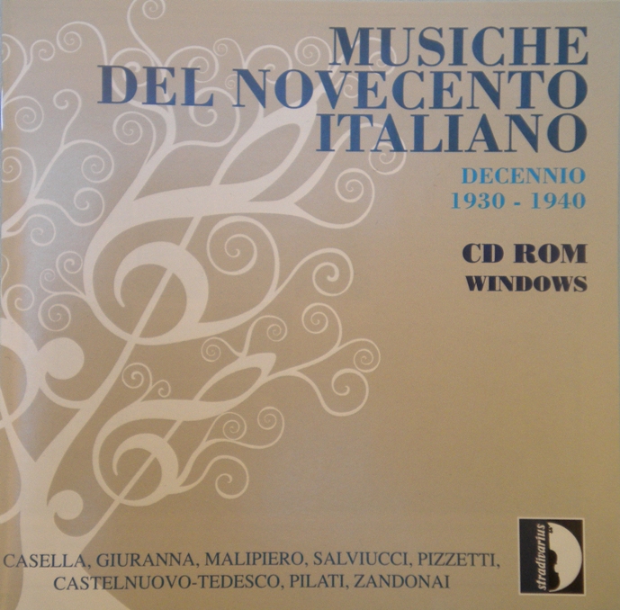 copertina CD Musiche del Novecento italiano, 2