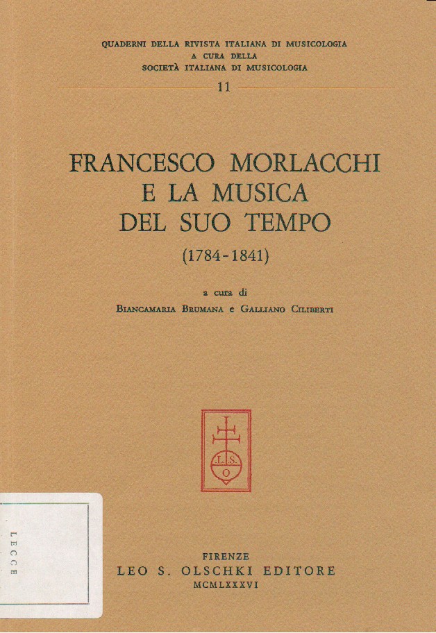 copertina Quaderni della Rivista Italiana di Musicologia